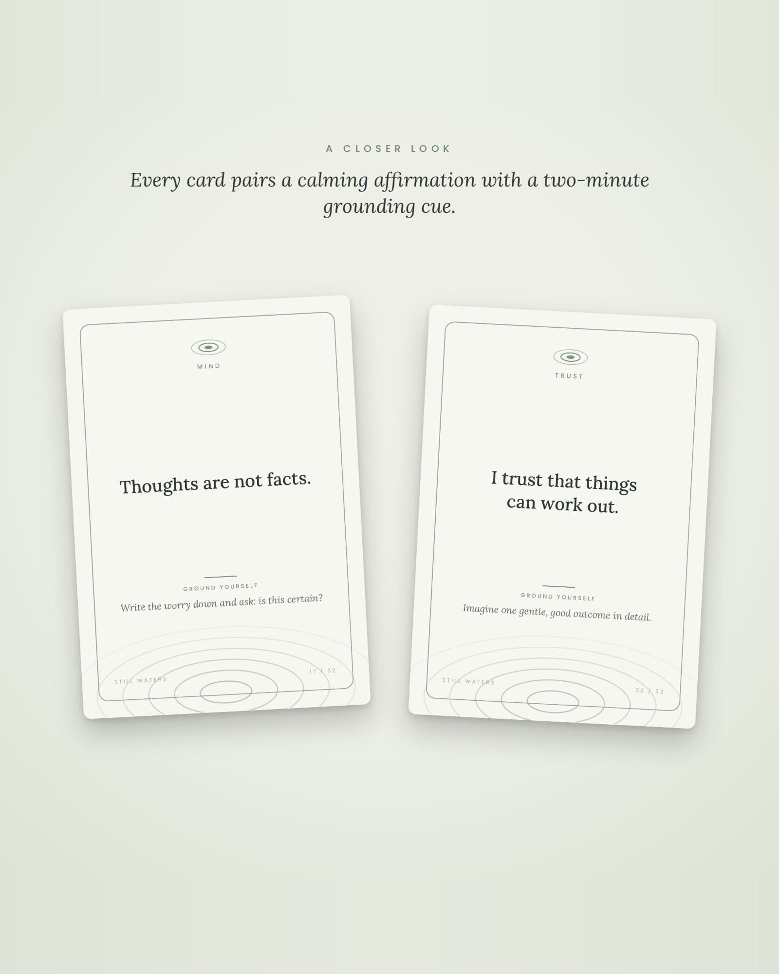 Still Waters Calm Affirmation Deck — preview 2