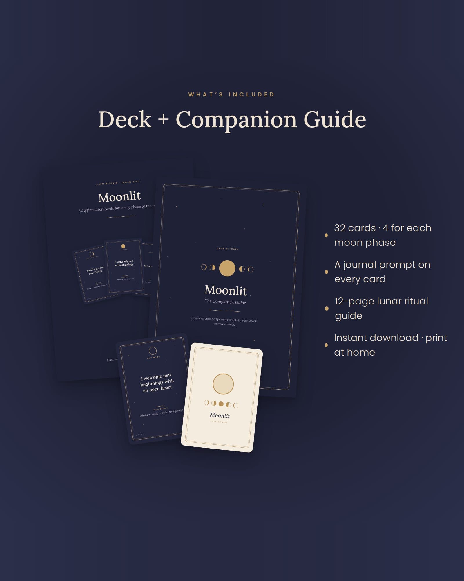 Moonlit Lunar Affirmation Deck — inside page 3